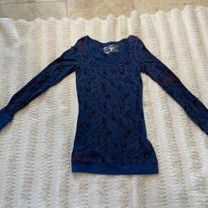 Erge Unique tunic with sheer design